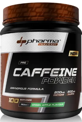 Pharma Nutrition Caffeine 200 Mg, Taurine 200 Mg, 100 Servis 150 Gr Yeşil Elma Aromalı Kafein