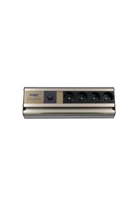 AMP CONNECT Mutfak Tezgah/dolap Altı 32 Cm Alttan Led Aydınlatmalı Çocuk Korumalı 4'lü Priz
