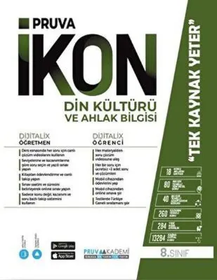 8. Sınıf İkon Din Kültürü ve Ahlak Bilgisi Konu Anlatım Kitabı
