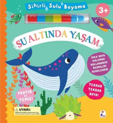 Su Altında Yaşam - Sihirli Sulu Boyama