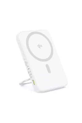 Baseus PicoGo Qi2 Döndürülebilir Standlı Manyetik Powerbank 5.000 mAh 20W - Beyaz