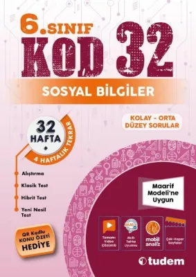 Sosyal Bilgiler 6.Sınıf Kod 32