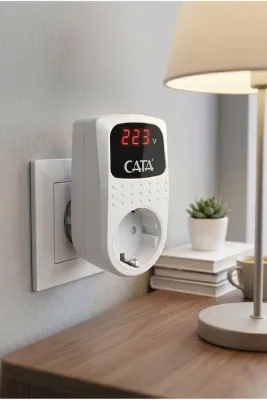Cata CT-9187 4000W Akım Korumalı Led Göstergeli Priz