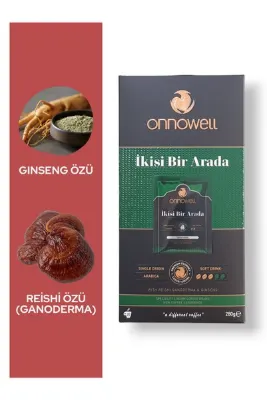 ONNOWELL Premium Gourmet Ikisi Bir Arada Kahve - 2in1 Coffee - Reishi Ganoderma & Ginseng
