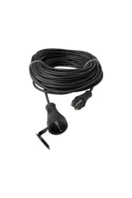Altın Siyah 50 Metre Kablolu Seyyar Uzatma Kablosu 3x2.5 Mm Ttr Kablolu Kauçuk Dişi Erkek Fişli