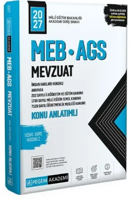 2027 MEB - AGS Mevzuat Konu Anlatımlı