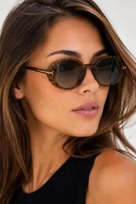 Nilu Moda Premium Lüks Tasarım Oval Güneş Gözlüğü