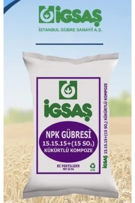 İGSAŞ Npk 15.15.15 + 15 So3 Kükürtlü Kompoze 50 kg Gübre