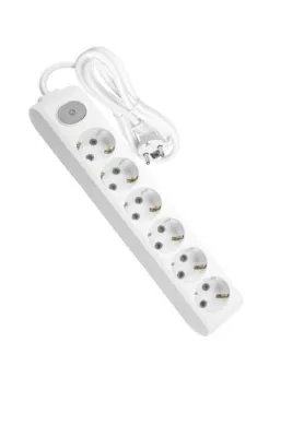 VİKO Multi-let 6 Lı Anahtarlı Çocuk Korumalı Grup Priz 3 Mt