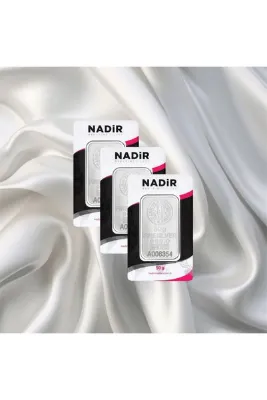Nadir Gold 3 Adet 50 Gr Nadir Gümüş Külçe