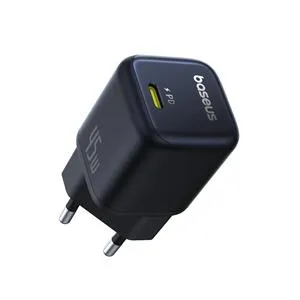 Baseus PicoGo GaN 1C 45W Hızlı Şarj Adaptörü - Siyah