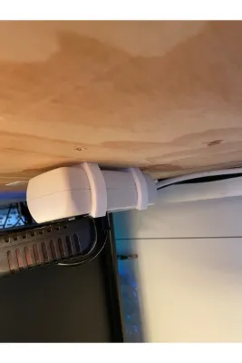 Plasfire 3lü priz uzatma kablosu tutucu sabitleme aparatı 2 adet