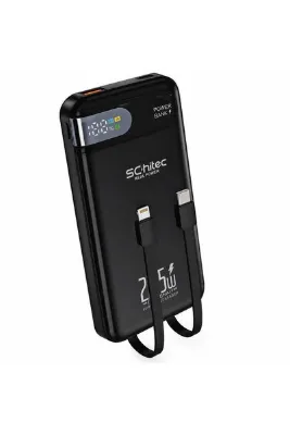 schitec HG/PB-101 10000mAh 22.5W Hızlı Şarjlı Powerbank Type-C / Lightning Kablo Dijital Göstergeli