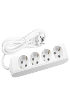 Viko Multi Let (4'Lü) Dörtlü Priz Topraklı Çocuk Korumalı Kablolu 1 (Bir) Metre