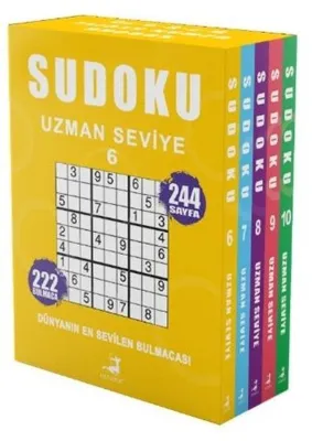 Sudoku - Uzman Seviye Seti - 5 Kitap Takım 6 - 7 - 8 - 9 - 10