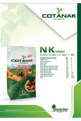 Çotanak Gübre Nk Gübresi 15.0.5 +Cao+7So3+Me