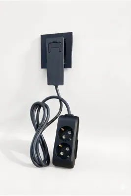 Gündüz Elektromarket Ultra İnce Fişli Grup Priz 2’li (0,5M)dar Alanlar İçin Şık Ve Pratik Çözüm!