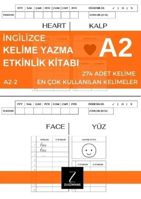 İngilizce Kelime Yazma Etkinlik Kitabı A2 - 2 En Çok Kullanılan Kelimeler