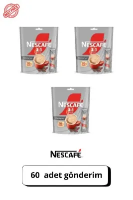 Nescafe 2 Si 1 Arada 20 'li 3 Paket Suhadepo
