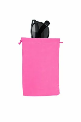 Optic Master El Yapımı Kalın Ağzı Büzgülü Kadife Gözlük Kılıfı / Kadife Gözlük Kesesi 4 Adet Pembe