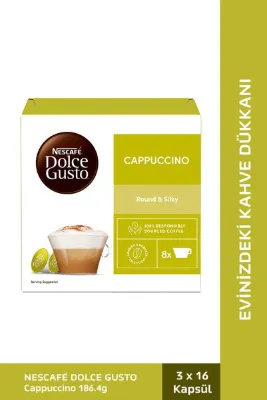 Nescafe Dolce Gusto Coffee Cappuccino 16 Kapsül X 3 Adet