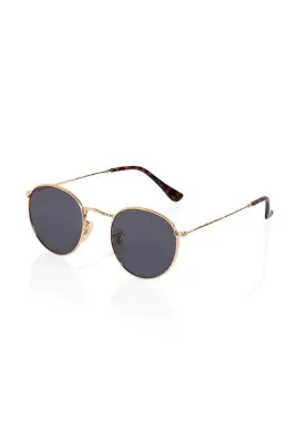 CLAES Round Gold Polarize Güneş Gözlüğü