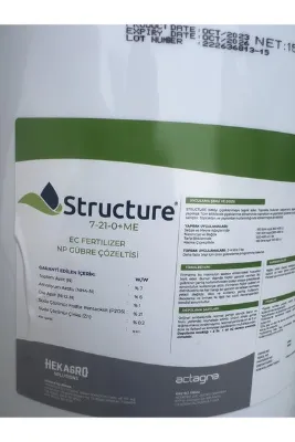 Hekagro Solutions Hekagro Structure 7-21-0 Sıvı Taban Gübresi 15 LT