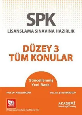 Akademi Consulting Training SPK Lisanslama Sınavına Hazırlık - Düzey 3 Tüm Konular