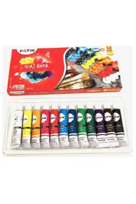 Fatih Guaj Boya Tüplü 12 Renk 12 ML 50521