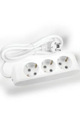 VİKO Torunoğlu Elektronik Viko 3'lü Grup Priz 2 Mt Çocuk Korumalı