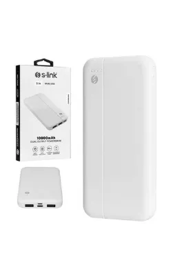 S-LINK LP-G10N Beyaz Micro + Type C Girişli 10000 Mah Taşınabilir Şarj Cihazı Powerbank
