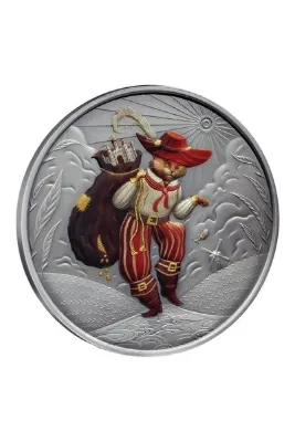 RimaGold Çizmeli Kedi Gümüş Sikke Coin