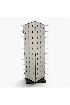 STAND MARKET Gözlük Standı 40’lı Kapasiteli – 360° Döner, Portatif ve Kolay Kurulumlu (70x20 cm)