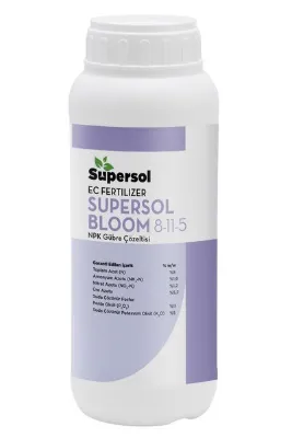 SUPERSOL BİYOTEKNOLOJİ Bloom 8-11-5 1 L Npk Gübre Çözeltisi