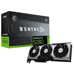 MSI GeForce RTX 5080 VENTUS 3X OC 16G GDDR7 256Bit DLSS 4 Ekran Kartı