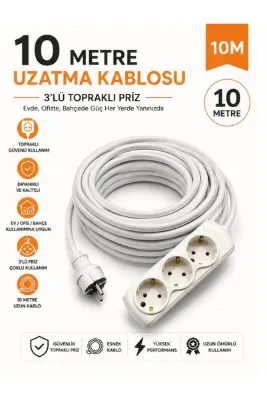 ERGÜL 3x2.5mm Seyyar Uzatma Kablosu 10 metre