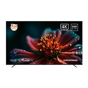 GRUNDIG 85GQ880 85inç 215 cm 4K UHD Google Smart QLED TV,Uydu Alıcılı