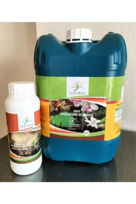 AGROBOX Sıvı Solucan Gübresi (20LT) Liquid Hümik Asit Bitkisel Ve Hayvansal Menşili Gübre 1 Lt