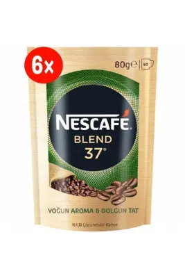 Nescafe Blend 37 Eko Paket - 80 Gr 6'lı Paket