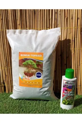 Ekodoğa 2 Li Set 5 Lt Bonsai Toprağı + Bitki Besini 225 Ml Tüm Bitkiler Için Sıvı Genel Amaçlı Bitki Besini