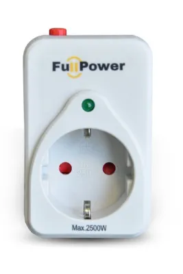 Tunçmatik TSK5016 Fullpower Tekli Akım Korumalı Priz Beyaz
