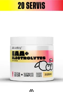 SunBerg EAA+Elektrolit Vişneli Limonata Tadında (5 gram EAA 4 gramı BCAA 2:1:1)