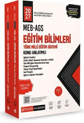 2027 MEB - AGS Eğitim Bilimleri ve Türk Millî Eğitim Sistemi Konu Anlatımlı Seti - 2 Kitap Takım