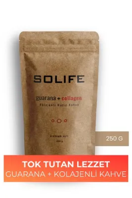 SOLIFE Guarana Ve Kolajenli Hazır Kahve Premium Soft 250 gr