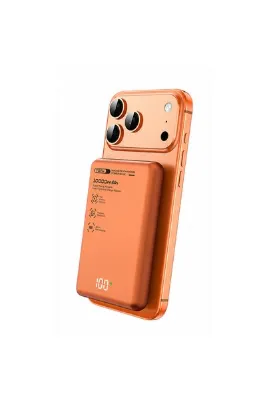 Totu PB-1008 10000 mAh 20W PD QC 3.0 Turuncu MagSafe Manyetik Kablosuz Hızlı Şarj Destekli Slim Powerbank
