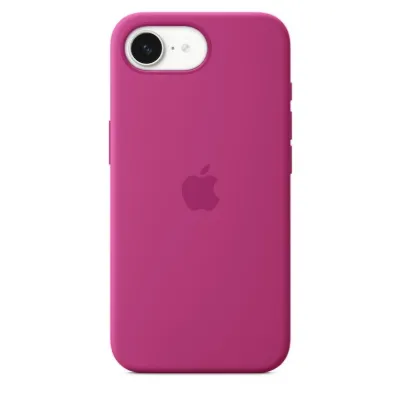 iPhone 16e için Silikon Kılıf – Fuşya