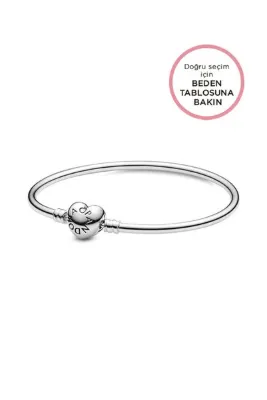 Pandora Moments Logolu Kalp Bileklik