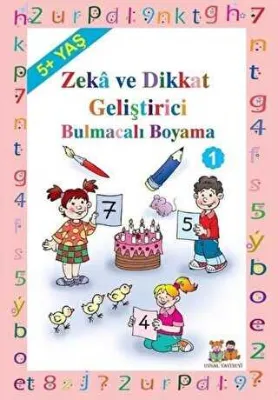 Okul Öncesi Çocuklar İçin Zeka Geliştirici Bulmacalı Boyama 1 5+ Yaş