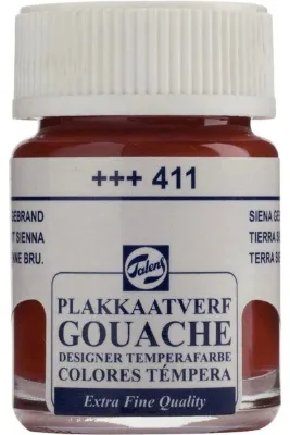 Gouache Jar 16ml Guaj Boya Burnt Sienna / 411