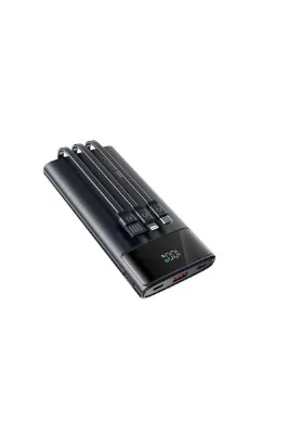 shaza 10.000 Mah 22.5W Kendinden Kablolu Taşınabilir Şarj Cihazı Siyah